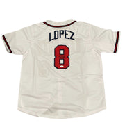 Javier Lopez Signed Auto Autographed Atlanta Braves Jersey JSA COA0