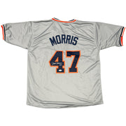 Jack Morris Signed Detroit Tigers Custom Jersey w/ #47 JSA Witness COA0