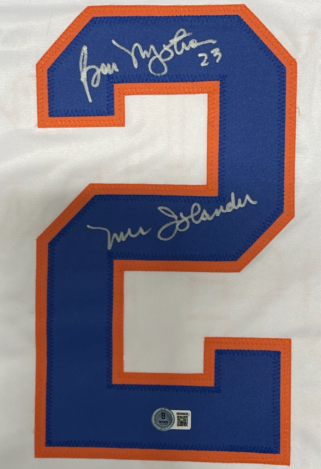 Bob Nystrom Signed Islanders Custom Jersey w/ Mr Islander Beckett W BAS COA1