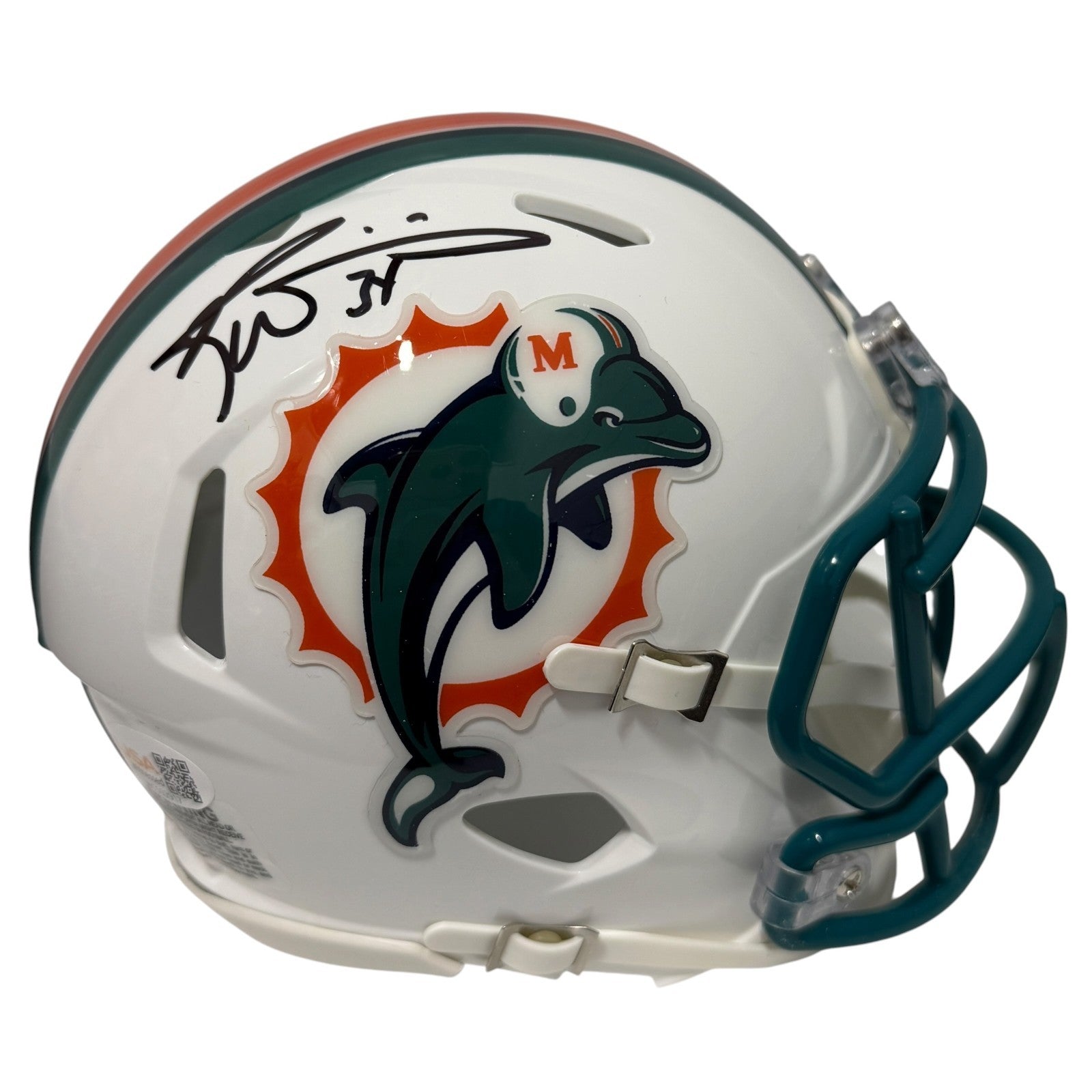 Ricky Williams Signed Autographed Miami Dolphins TB Mini Helmet JSA Witness COA0