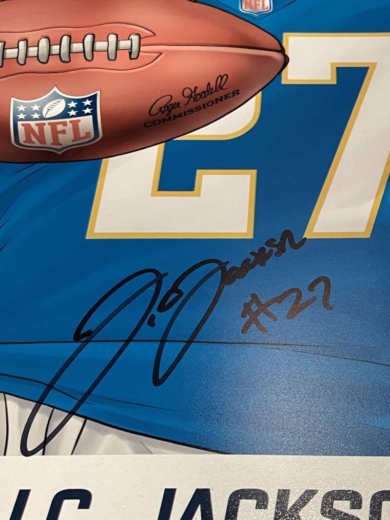 JC Jackson Signed Auto Autographed 16x20 Photo BAS COA Los Angeles Chargers B1