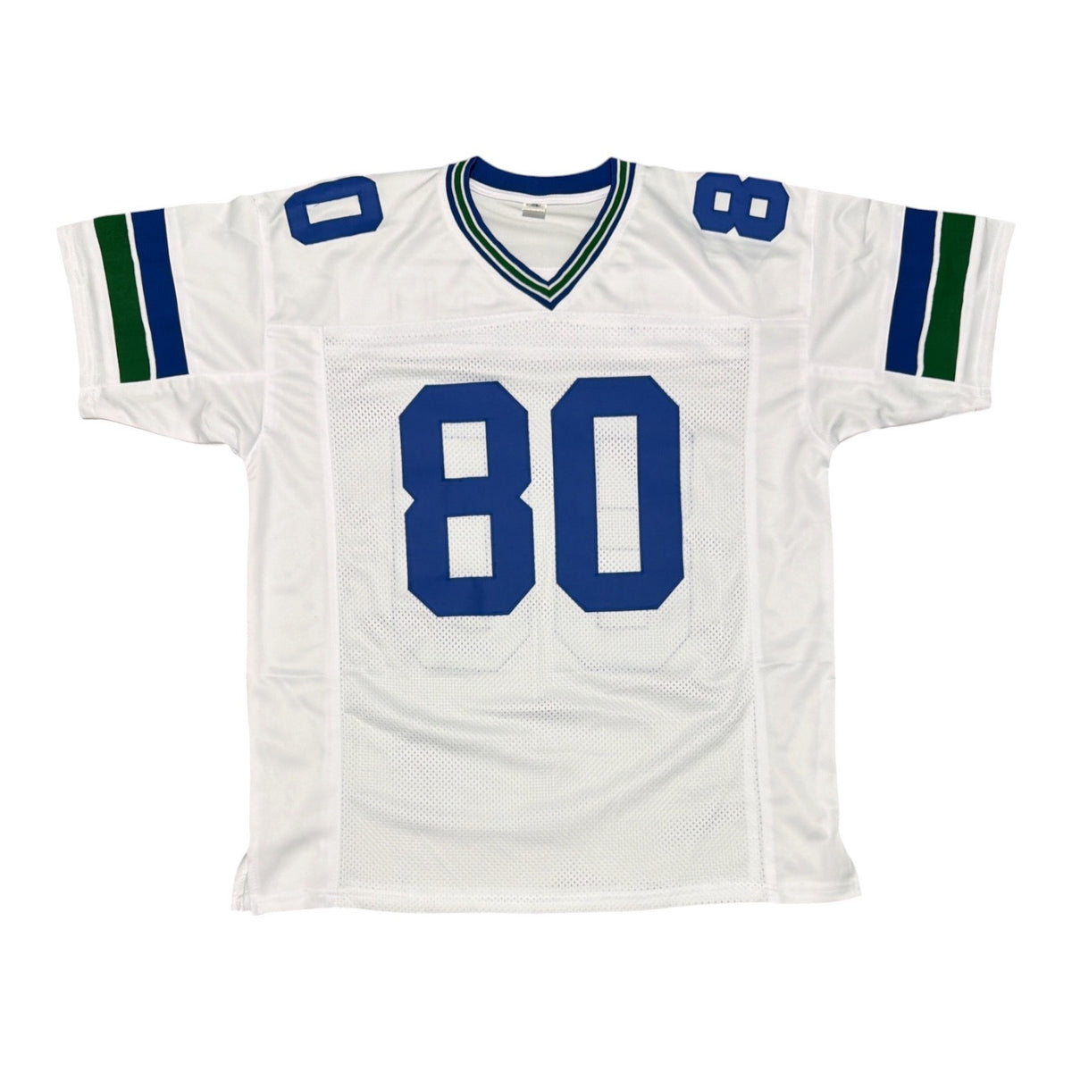 Steve Largent Signed Seattle Seahawks Custom Jersey w/ HOF 95 JSA Witness COA2