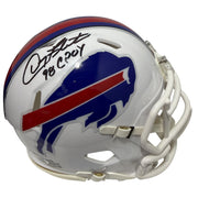 Doug Flutie Signed Buffalo Bills Speed Mini Helmet w/ 98 CPOY JSA Witness COA0
