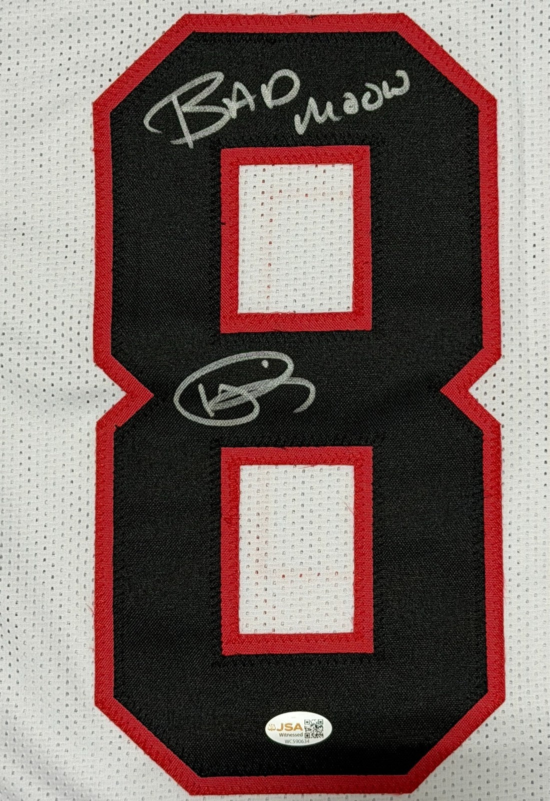 Andre Rison Signed Atlanta Falcons Custom Jersey w/ Bad Moon JSA Witness COA1