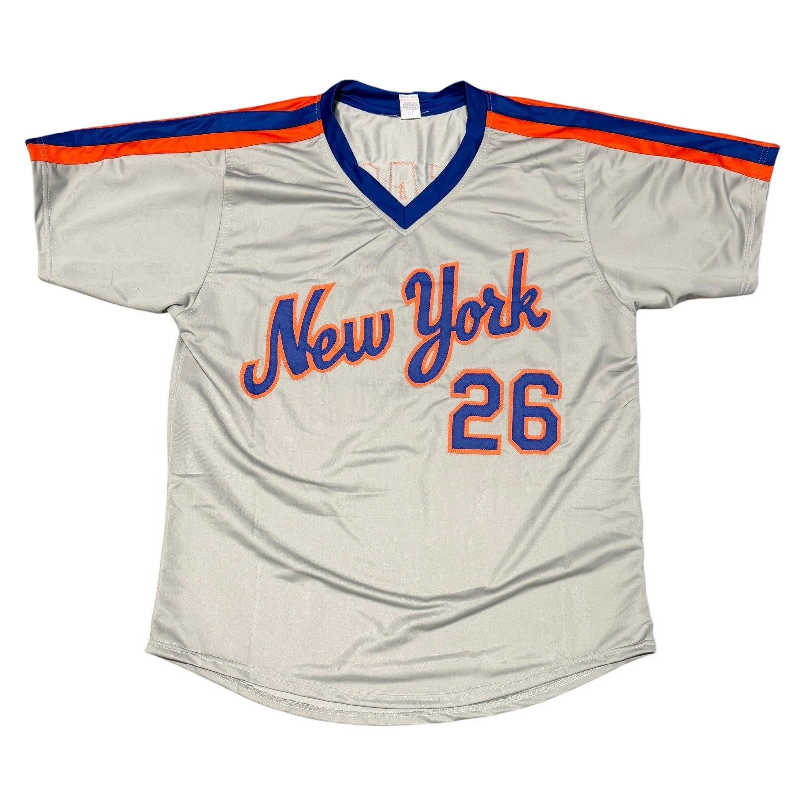 Terry Leach Signed New York Mets Custom Jersey w/ 86 WSC JSA Witness COA2
