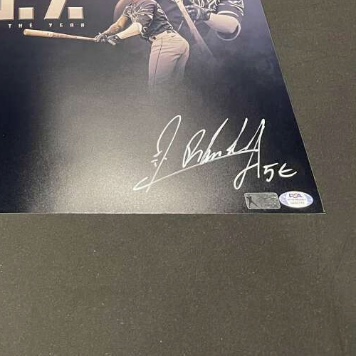 Jonathan India & Randy Arozarena Dual Signed Auto 16x20 Photo PSA COA 2021 ROY3