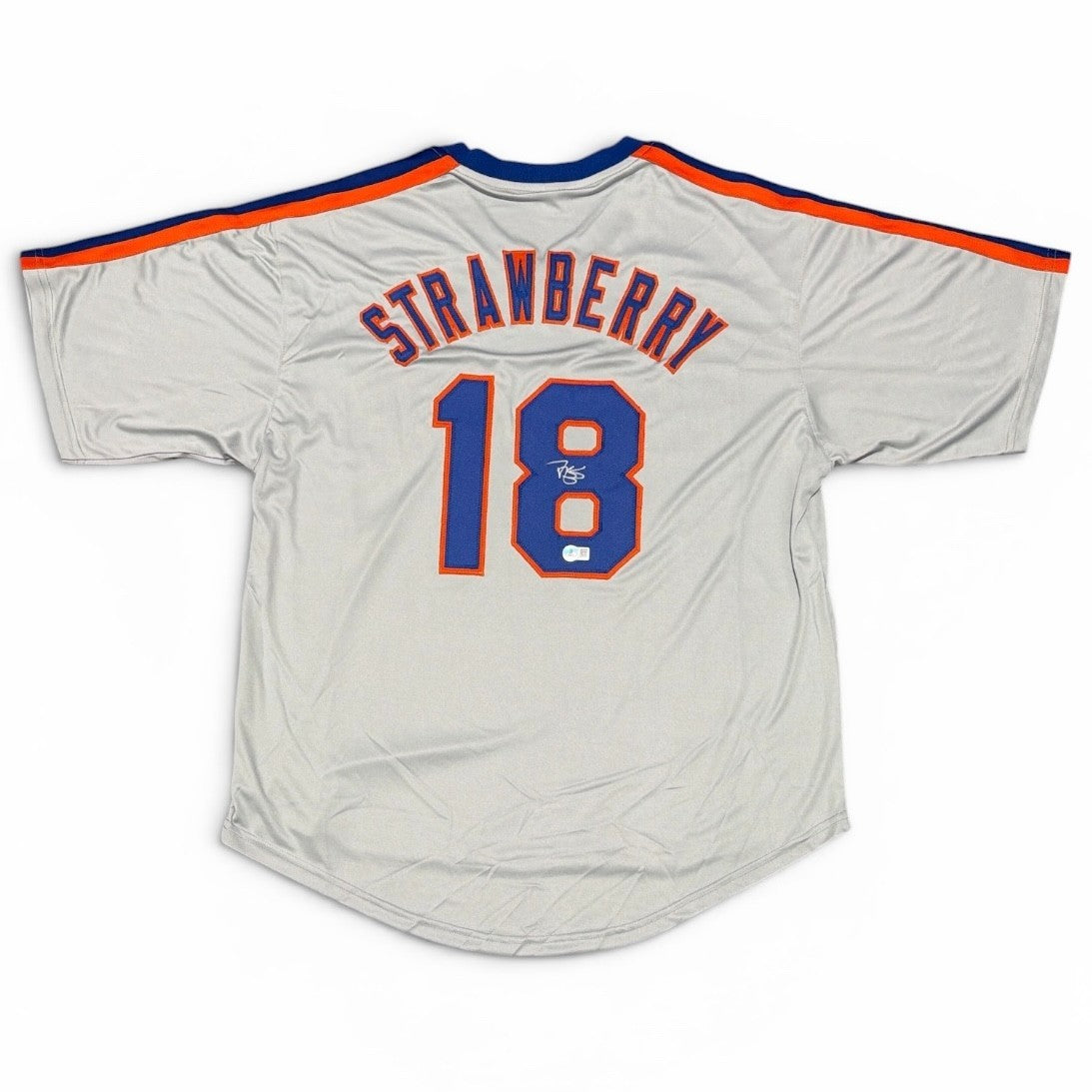Darryl Strawberry Signed New York Mets Custom Jersey Beckett Witness BAS COA0