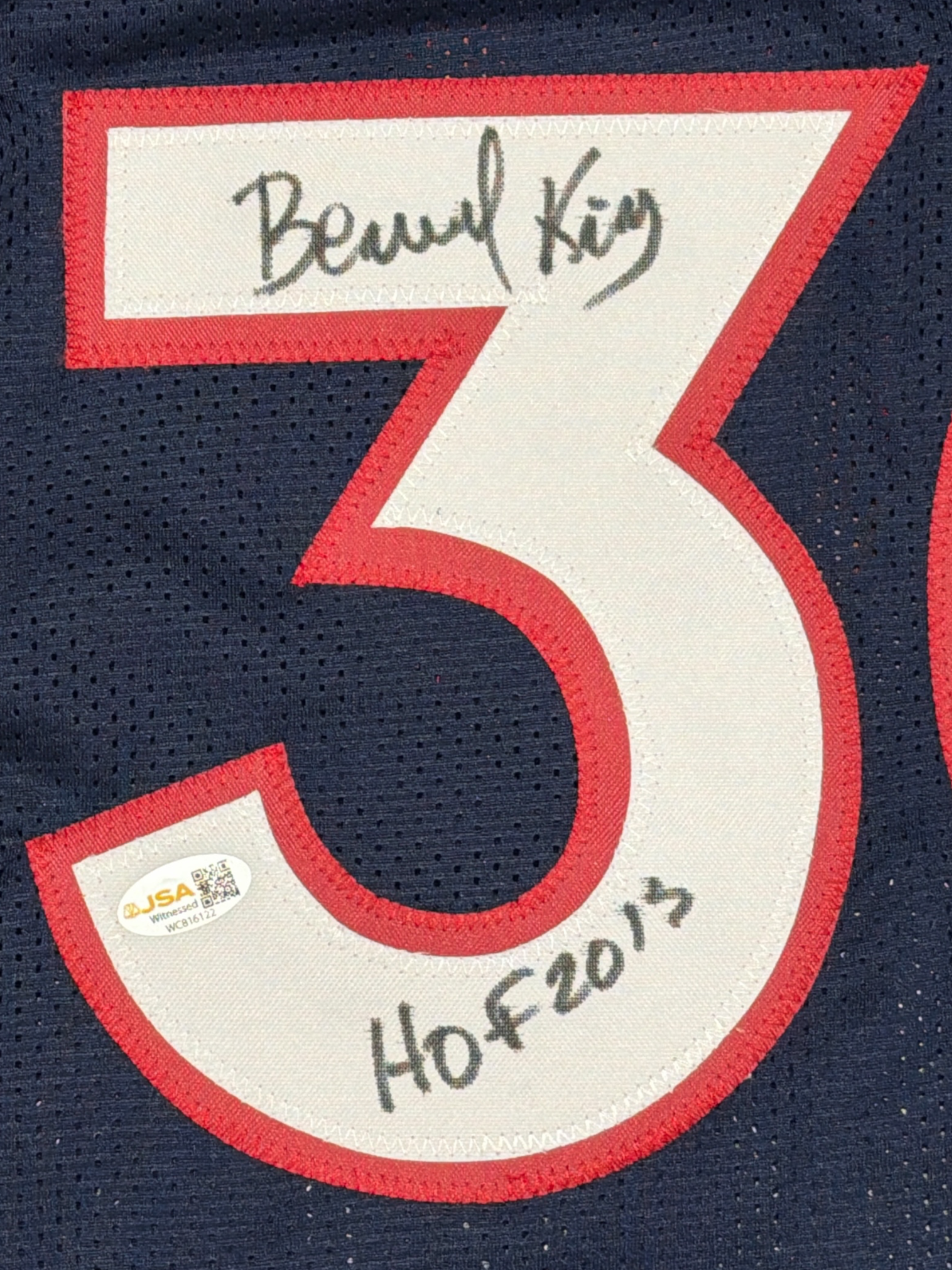 Bernard King Signed New York Knicks Custom Jersey w/ HOF 2013 JSA Witness COA1