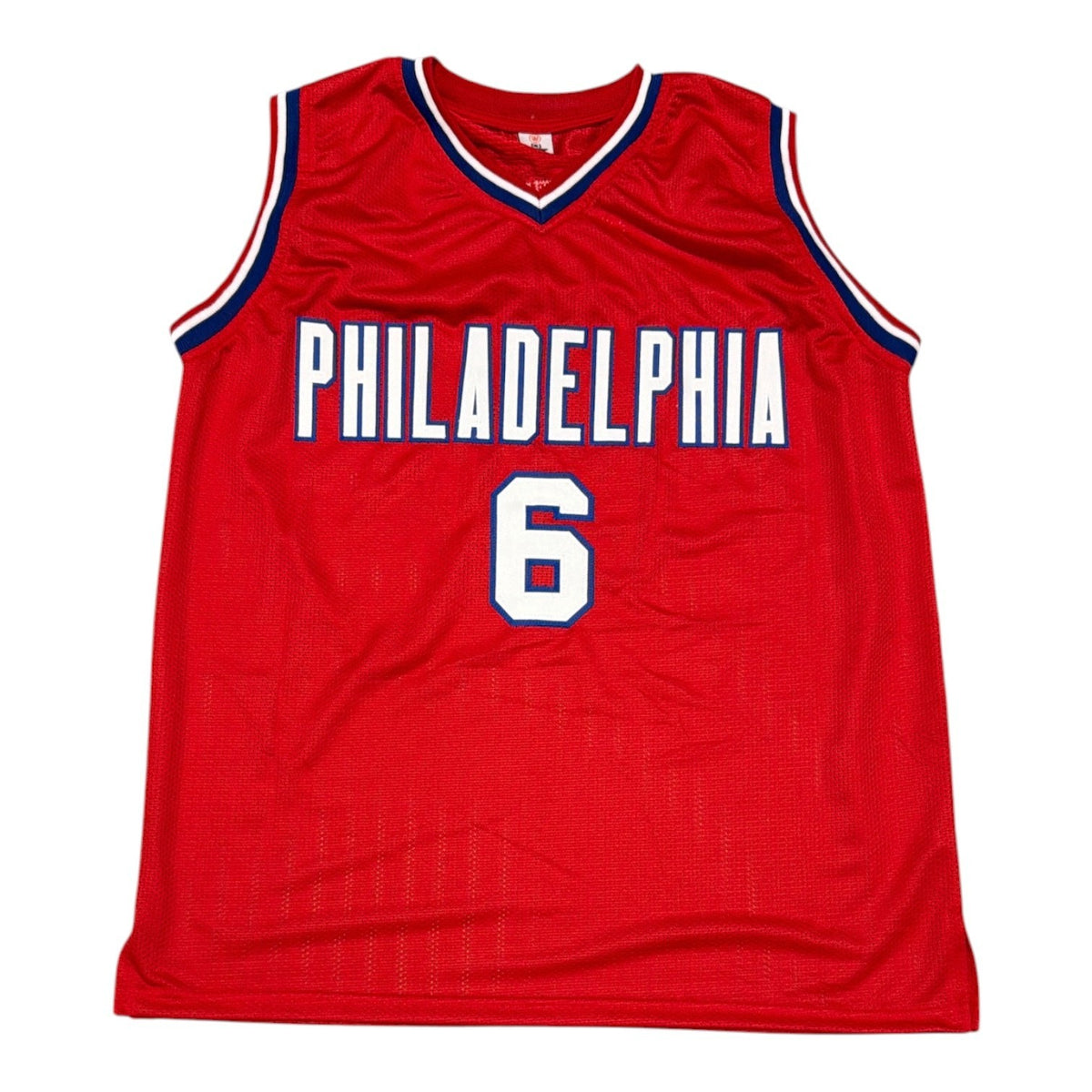 Julius Dr J Erving Signed Philadelphia 76ers Custom Jersey Beckett Wit BAS COA1