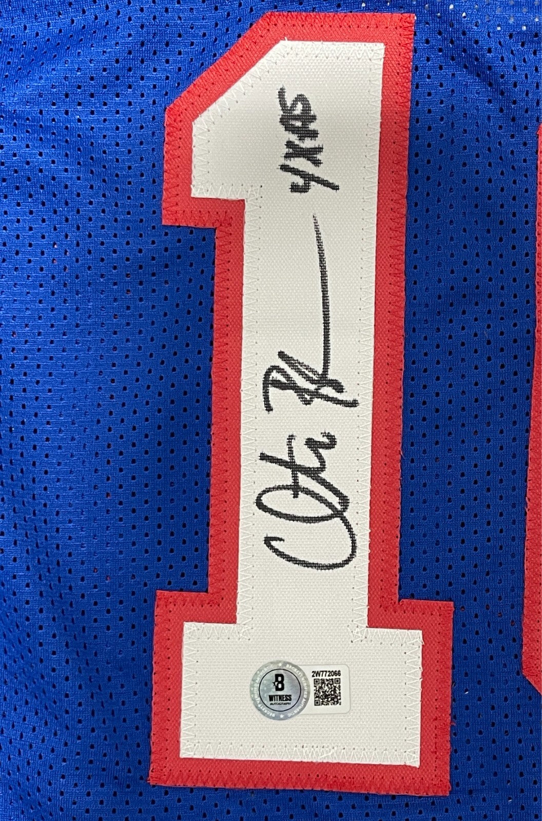 Otis Birdsong Signed Kansas City Kings Custom Jersey w 4x AS Beckett Wit BAS COA1