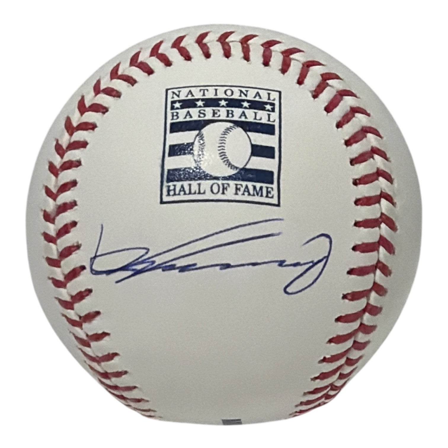 Vladimir Guerrero Signed Hall of Fame HOF Logo Baseball JSA Witness COA0