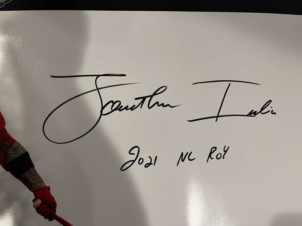 Jonathan India Signed Auto Autographed 30x15 Photo Print #1 PSA COA ROY Reds1