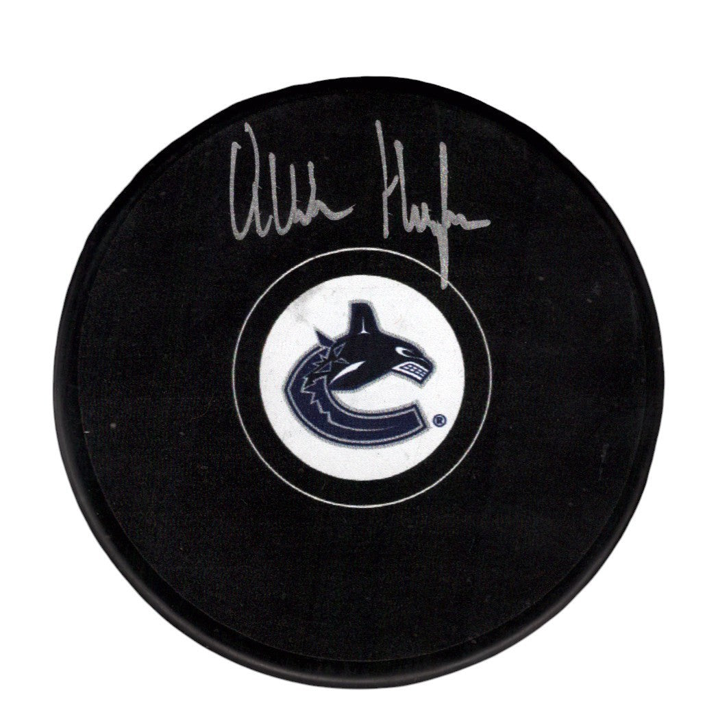 Quinn Hughes Signed Autographed Vancouver Canucks Logo Puck Fanatics COA0