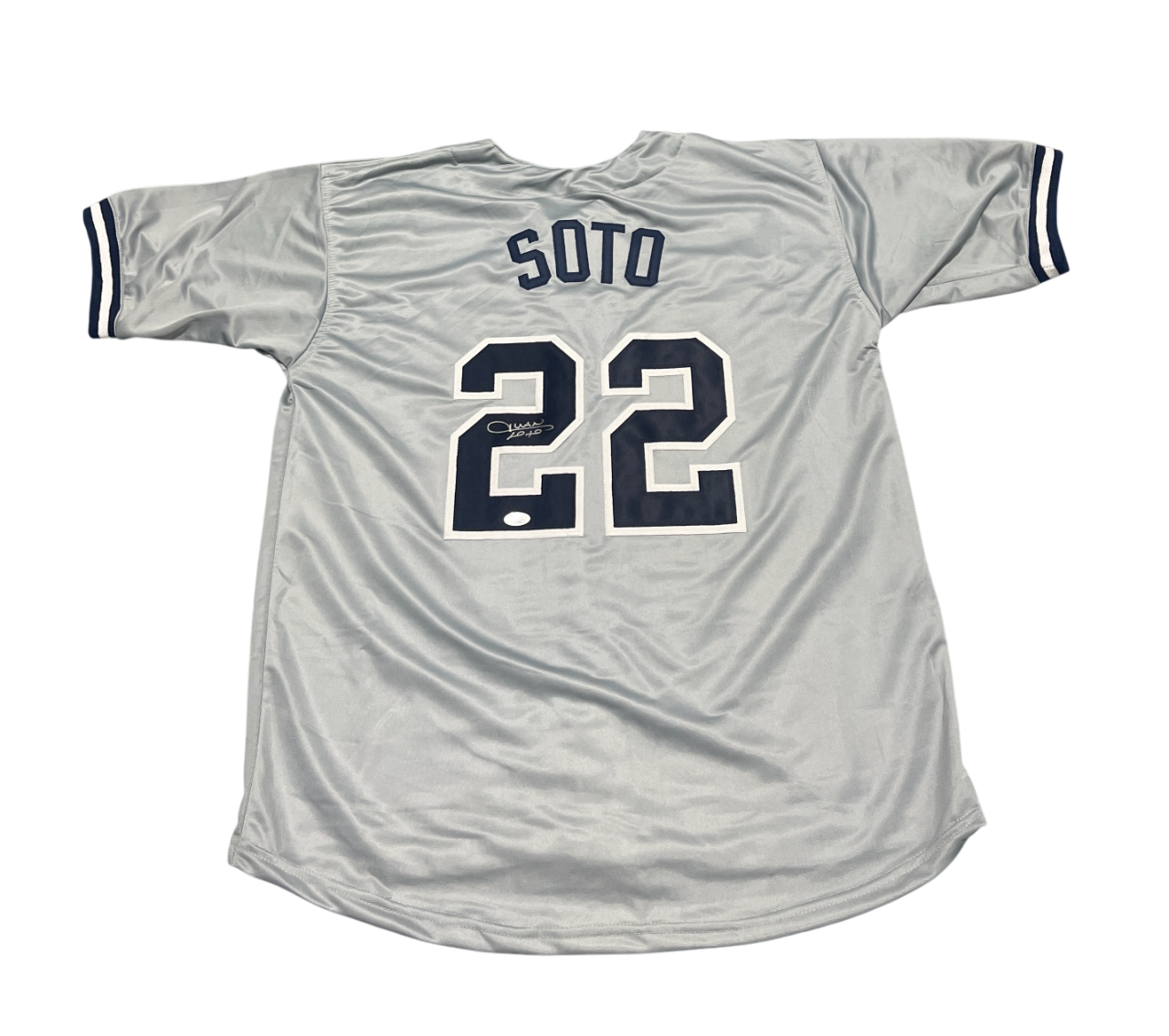 Juan Soto Signed New York Yankees Custom Jersey Beckett Witness BAS COA0
