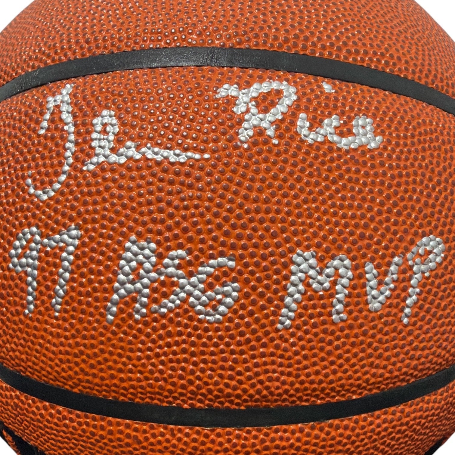Glen Rice Signed Autographed Wilson NBA Basketball w/ 97 ASG MVP JSA Witness COA1