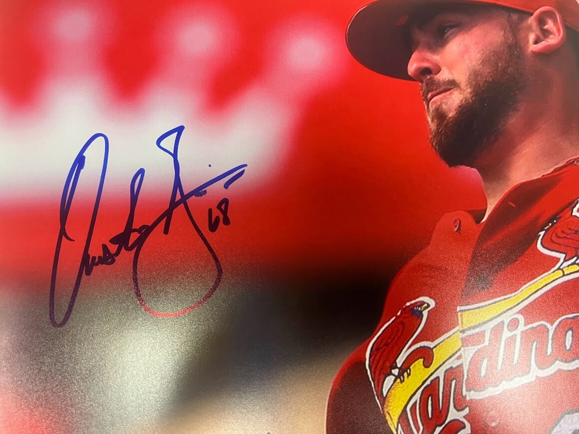 Austin Gomber Signed Autographed 16x20 Photo LSCM COA HOLO Cardinals1