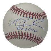 Andrew Fischer Signed Autographed ROMLB Baseball w/ Brew Crew JSA Witness COA0