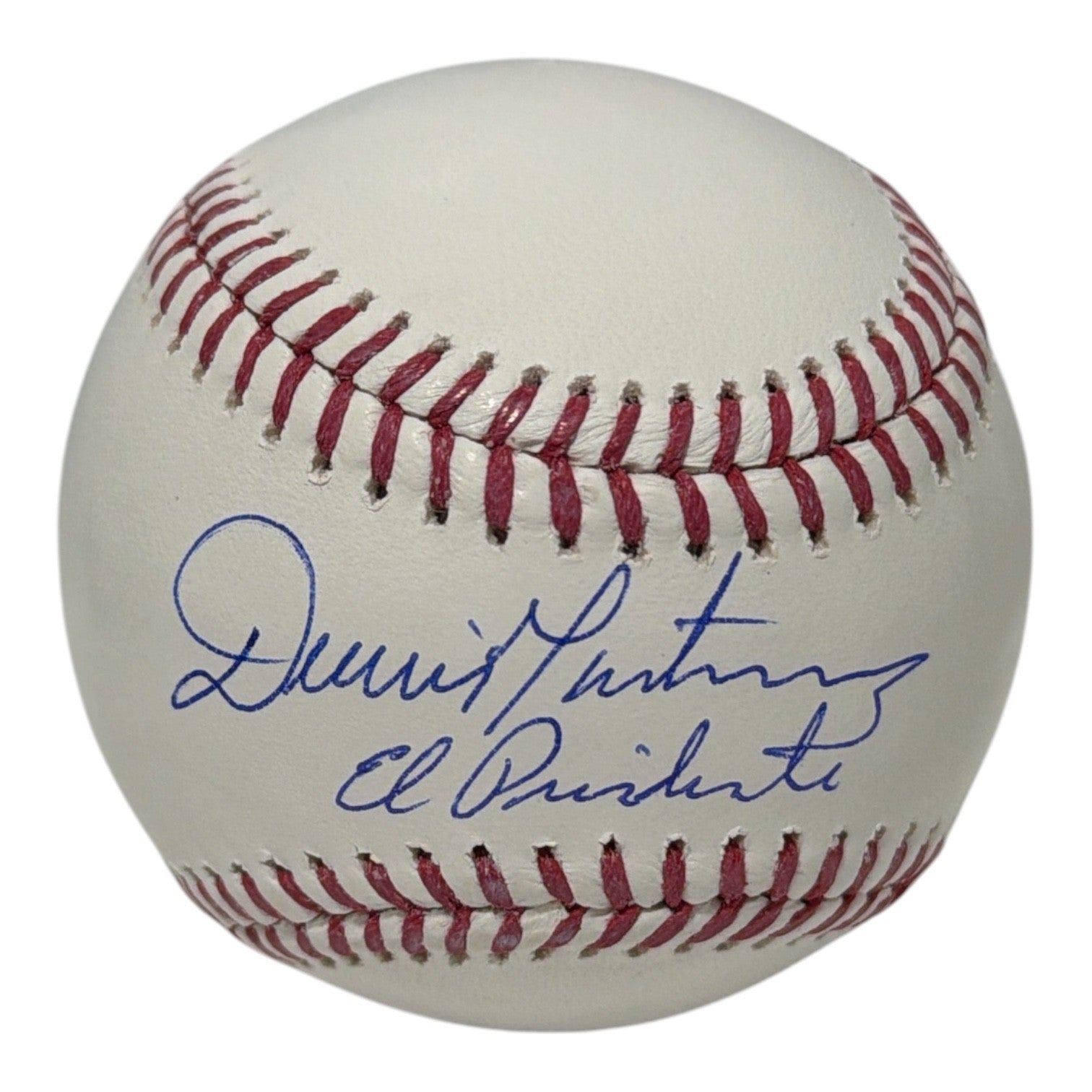 Dennis Martinez Signed Autographed ROMLB Baseball w/ EL Presidente JSA Wit COA0