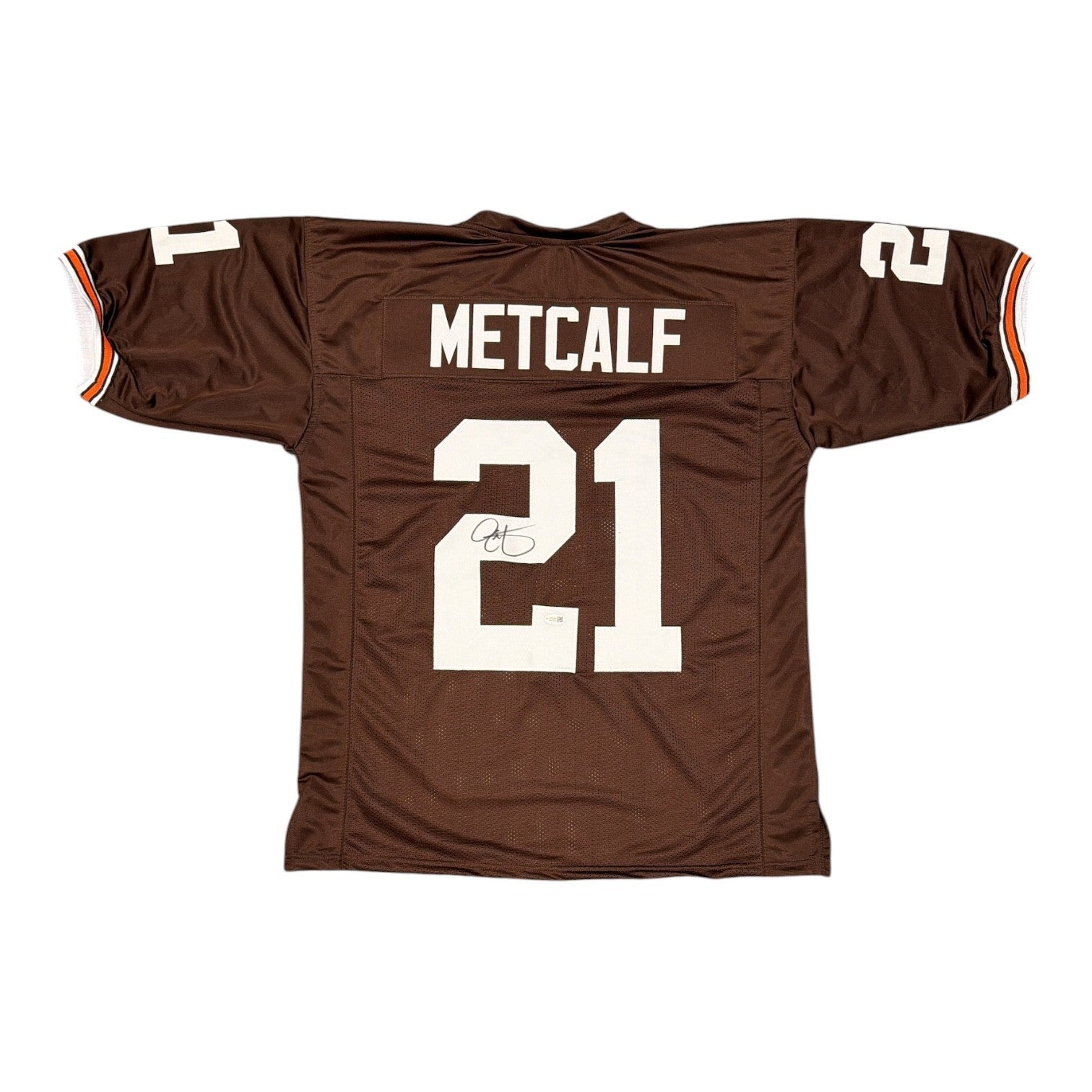 Eric Metcalf Signed Autographed Cleveland Browns Custom Jersey JSA Witness COA0