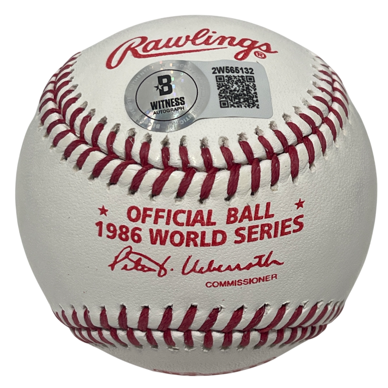 Ray Knight Signed Auto 1986 World Series Baseball w/ 1986 WS MVP Beckett BAS COA1