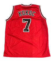 Toni Kukoc Signed Chicago Bulls Custom Jersey w/ HOF 21 Beckett Witness BAS COA0