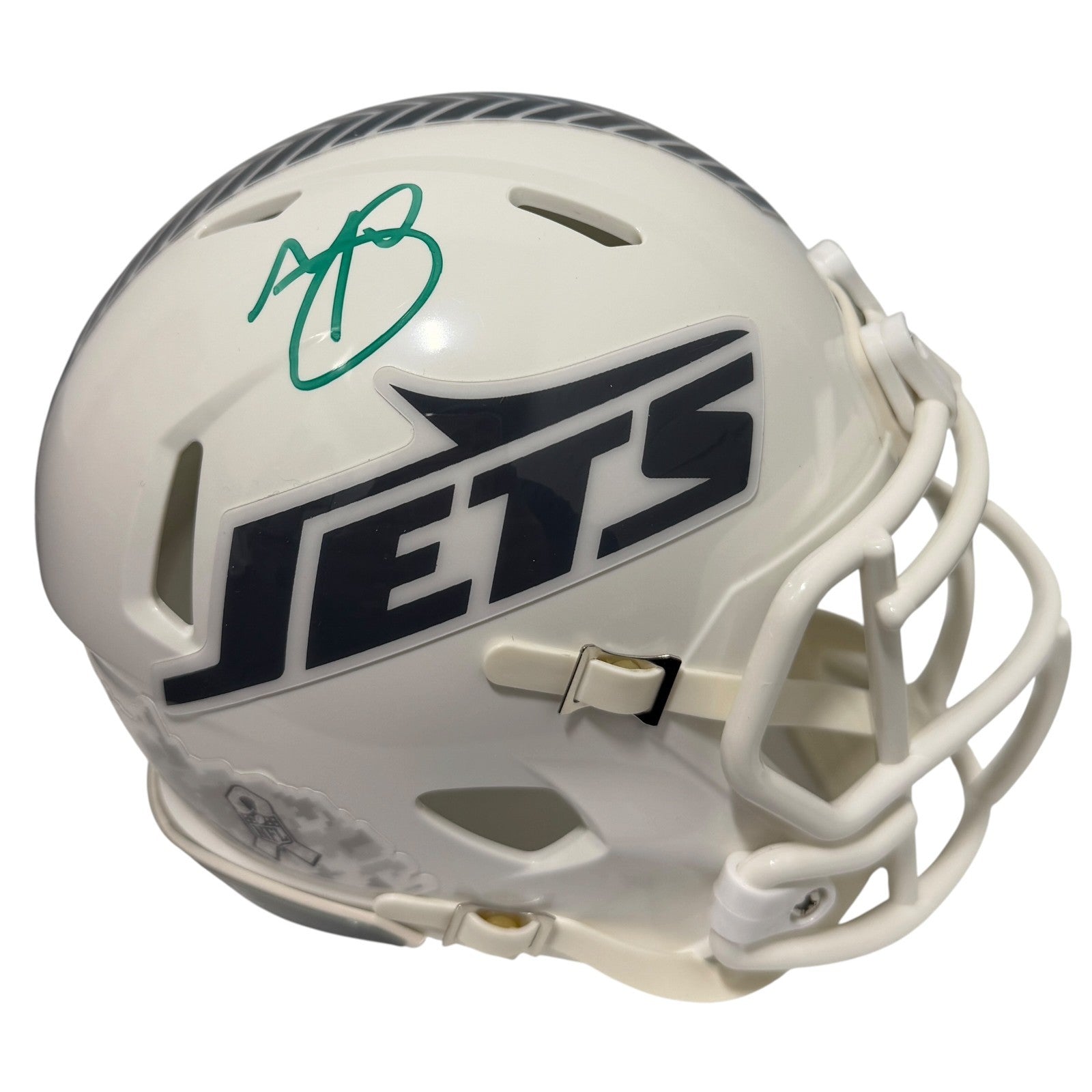 Minkah Fitzpatrick Signed New York Jets Salute Mini Helmet JSA Witness COA0