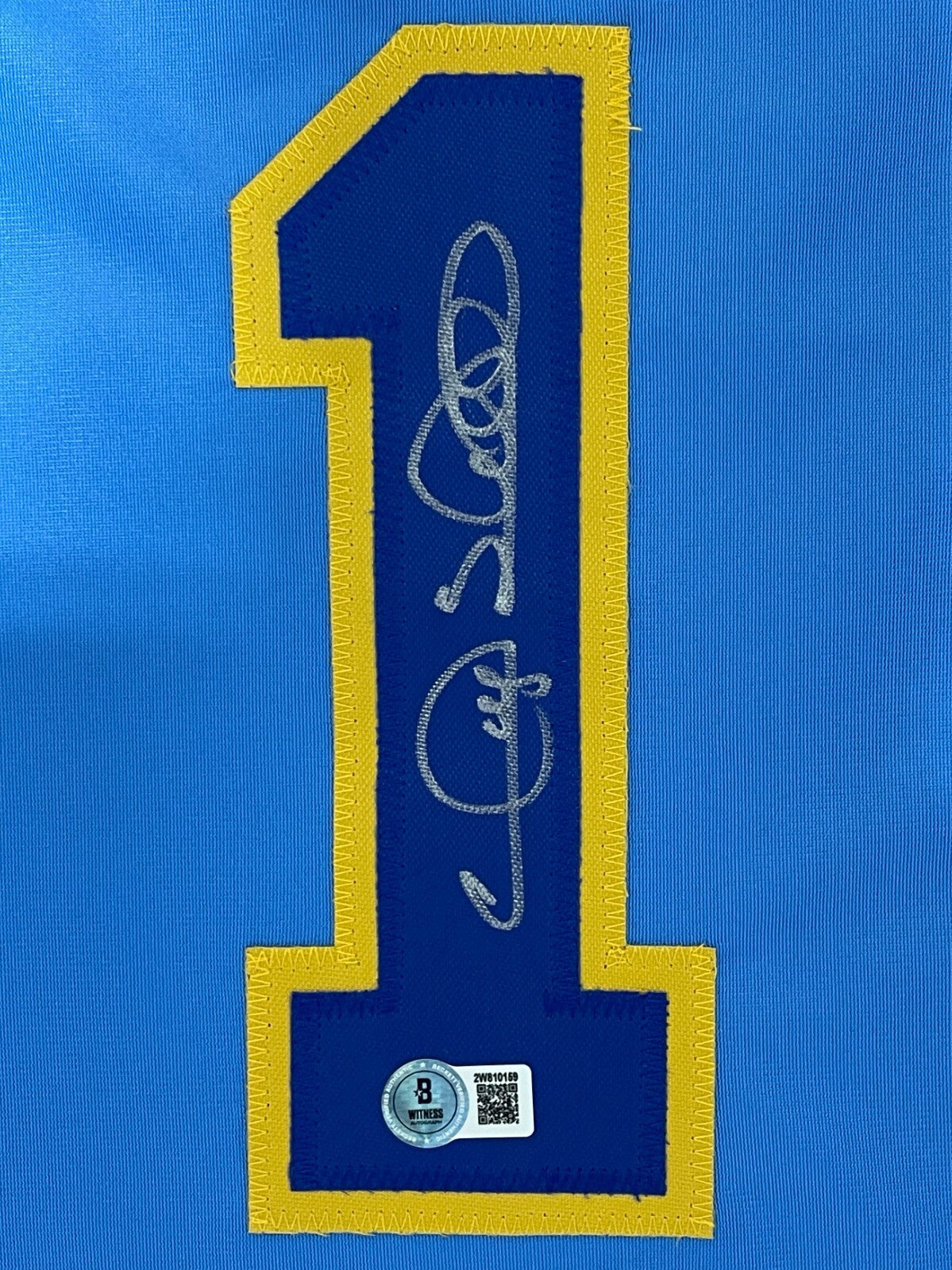 Gary Sheffield Signed Milwaukee Brewers Custom Jersey Beckett Witness BAS COA1