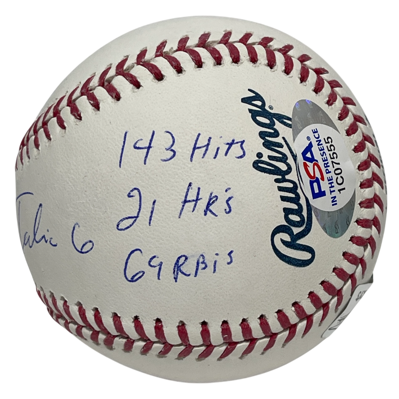 Jonathan India Signed  ROMLB Baseball w/ ROY + Stats PSA ITP HOLO COA Royals2