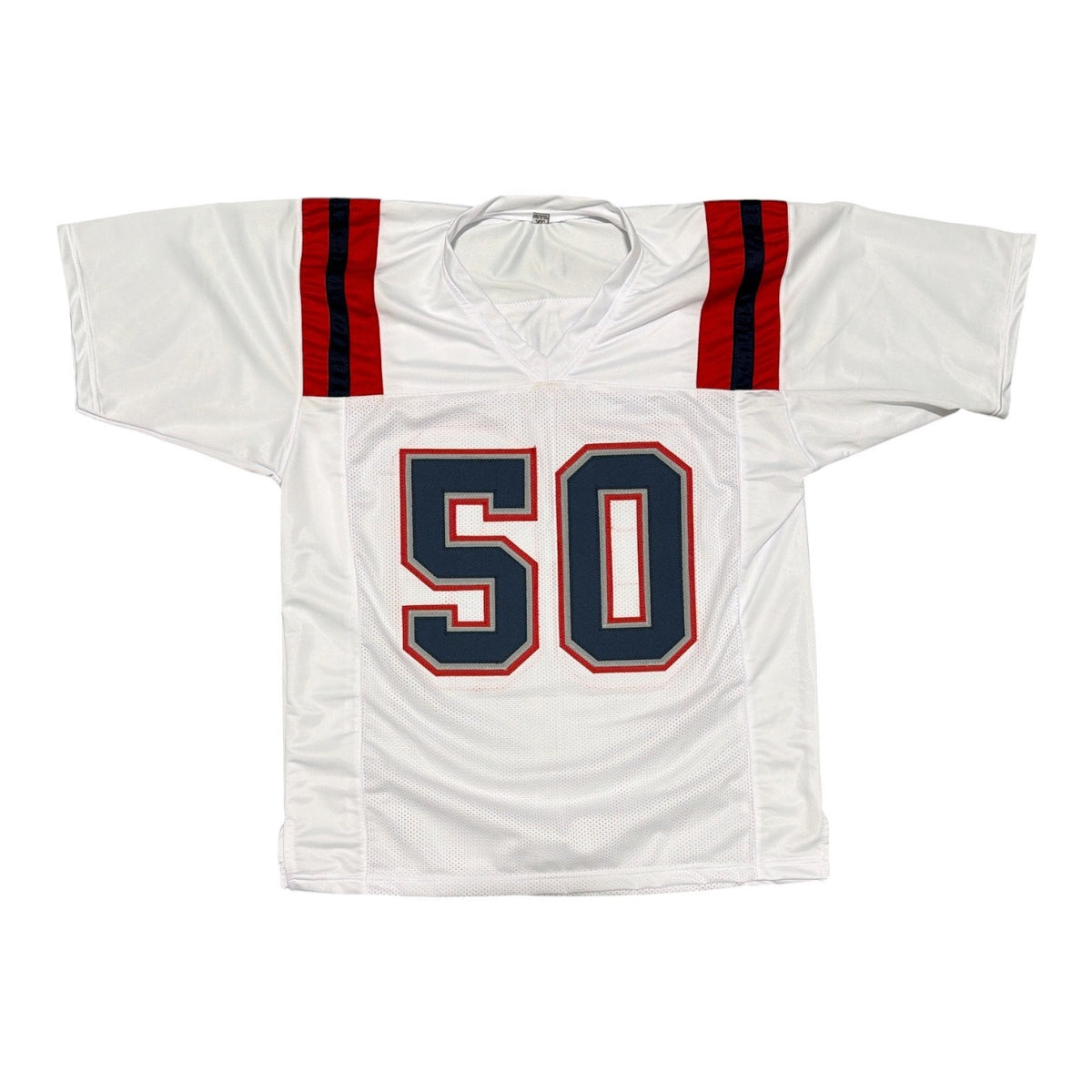 Mike Vrabel Signed New England Patriots White Custom Jersey JSA Witness COA2