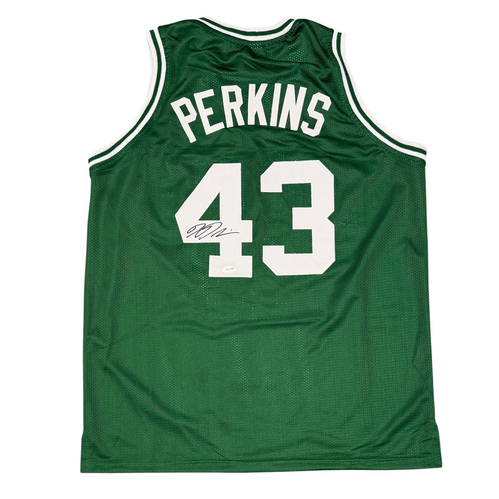 Kendrick Perkins Signed Autographed Boston Celtics Custom Jersey JSA Witness COA0