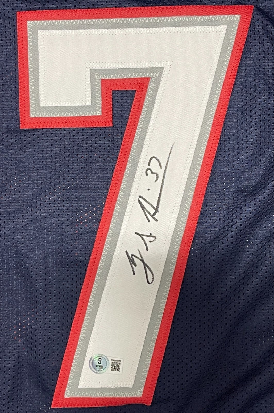 Rodney Harrison Signed New England Patriots Custom Jersey Beckett Wit BAS COA1