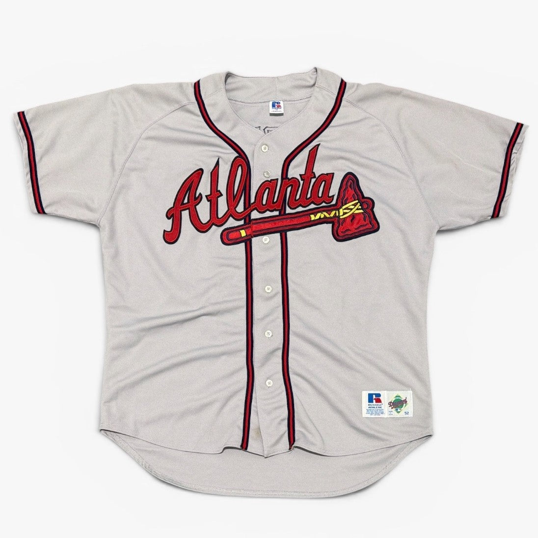 Chipper Jones Signed Atlanta Braves Russell Authentic Jersey w 99 NL MVP JSA COA2