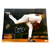 Curt Schilling Signed Autographed Boston Red Sox 16x20 Photo JSA Witness COA0
