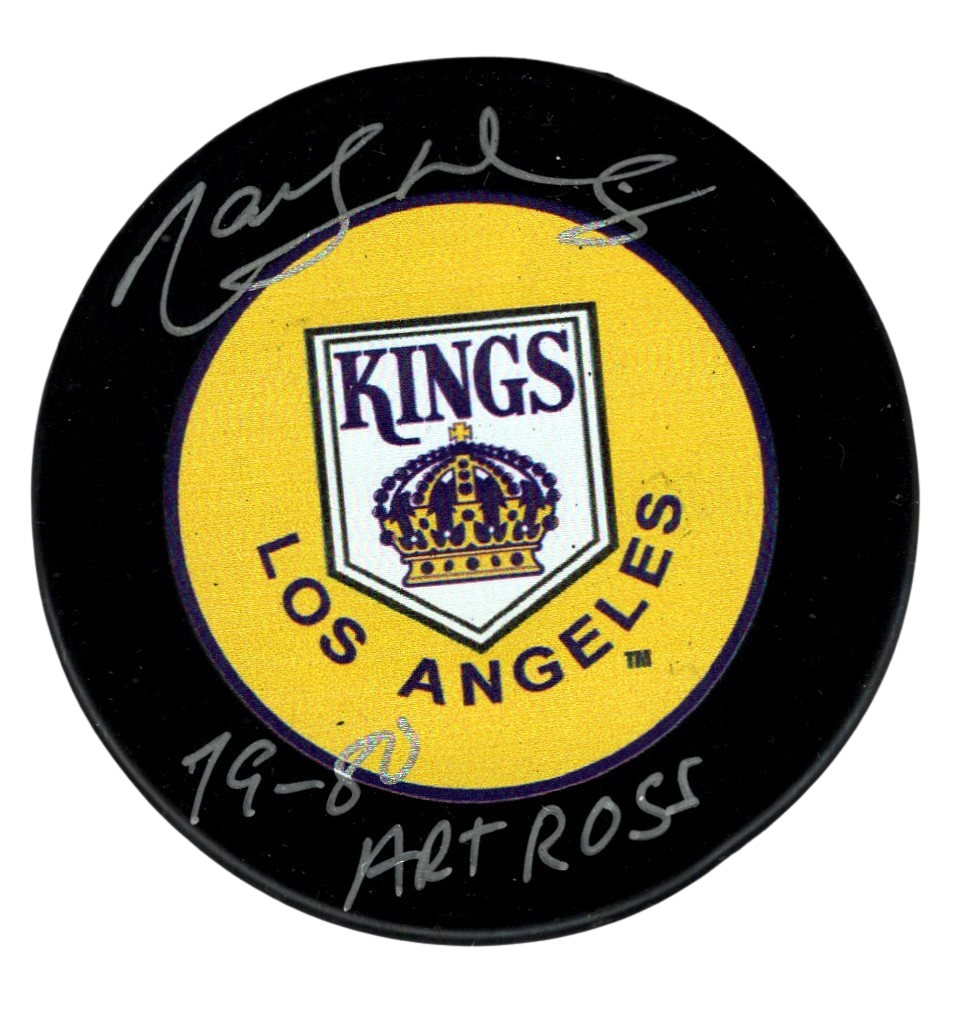Marcel Dionne Signed Los Angeles Kings Puck w/ 79-80 Art Ross Beckett W BAS COA0