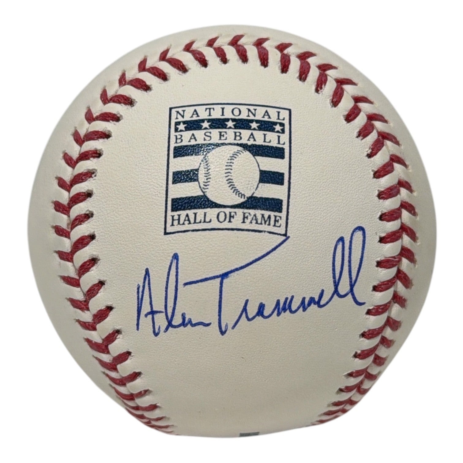 Alan Trammell Signed Autographed Hall of Fame HOF Logo Baseball JSA Witness COA0