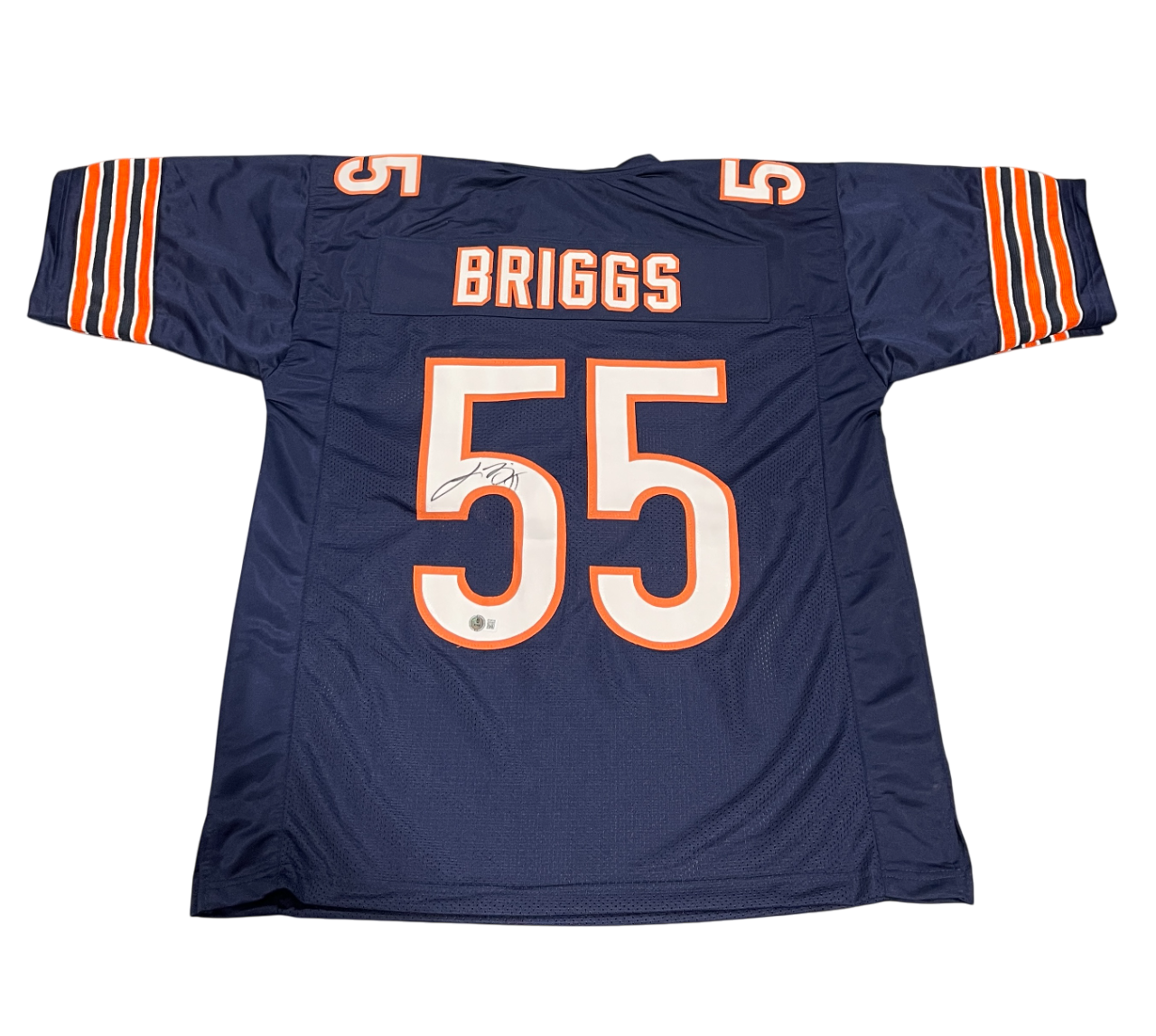 Lance Briggs Signed Chicago Bears Custom Jersey Beckett Witness BAS COA0