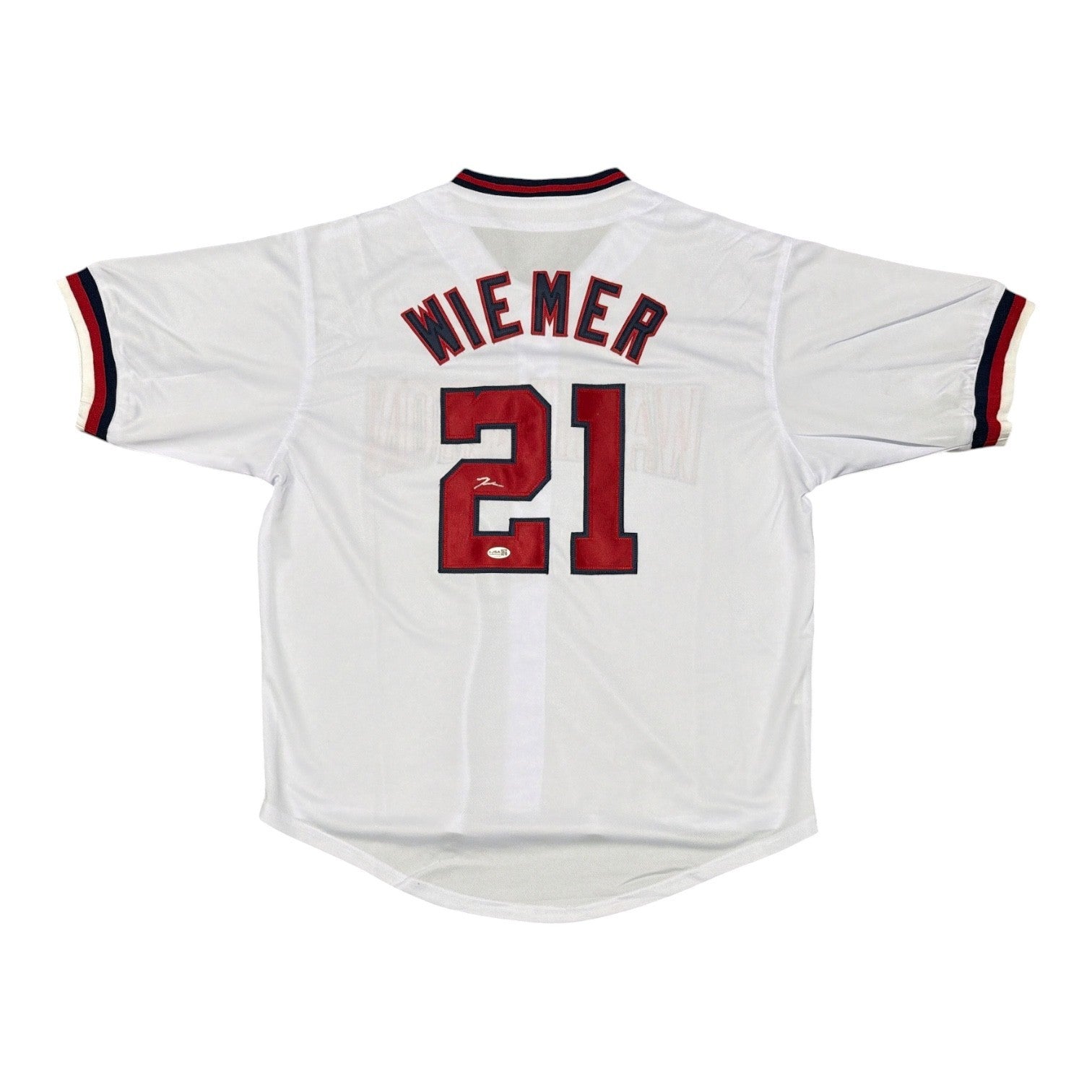 Joey Wiemer Signed Autographed Washington Nationals Custom Jersey JSA COA0