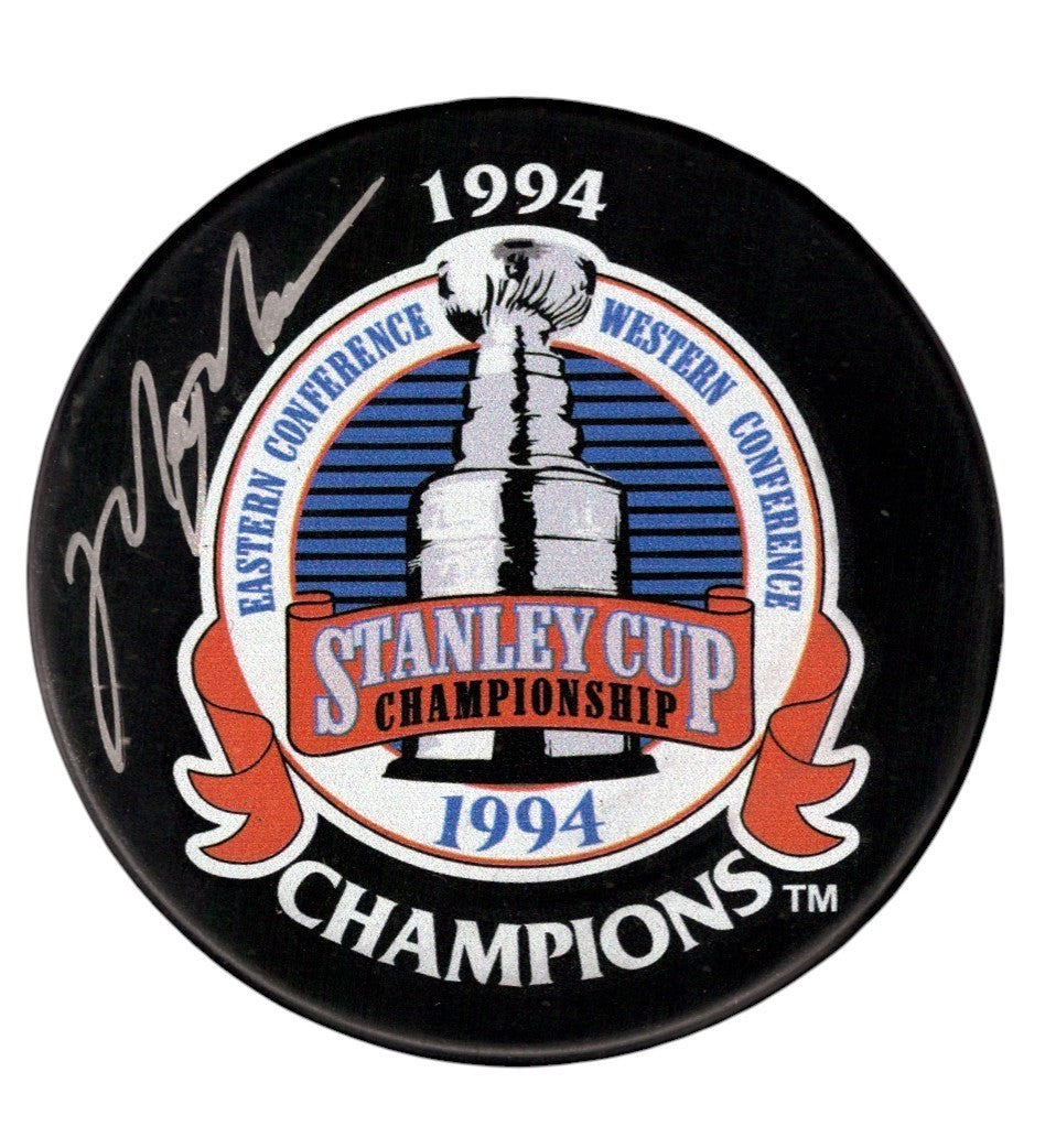Mark Messier Signed 1994 Stanley Cup Champions Puck JSA + Steiner CX COA0