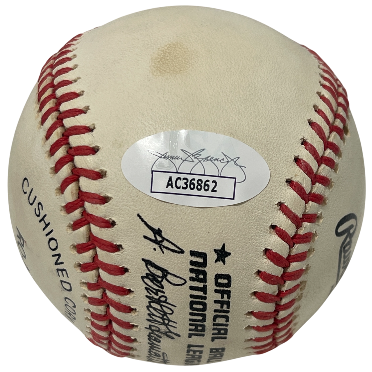 Kirk Gibson Signed Rawlings National League Baseball Detroit Tigers JSA COA A5