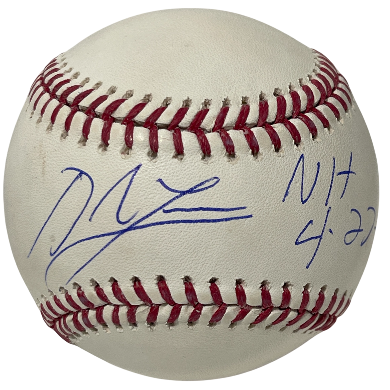 Derek Lowe Signed ROMLB Baseball w/ No Hitter 4/27/02 Beckett Witness BAS COA0