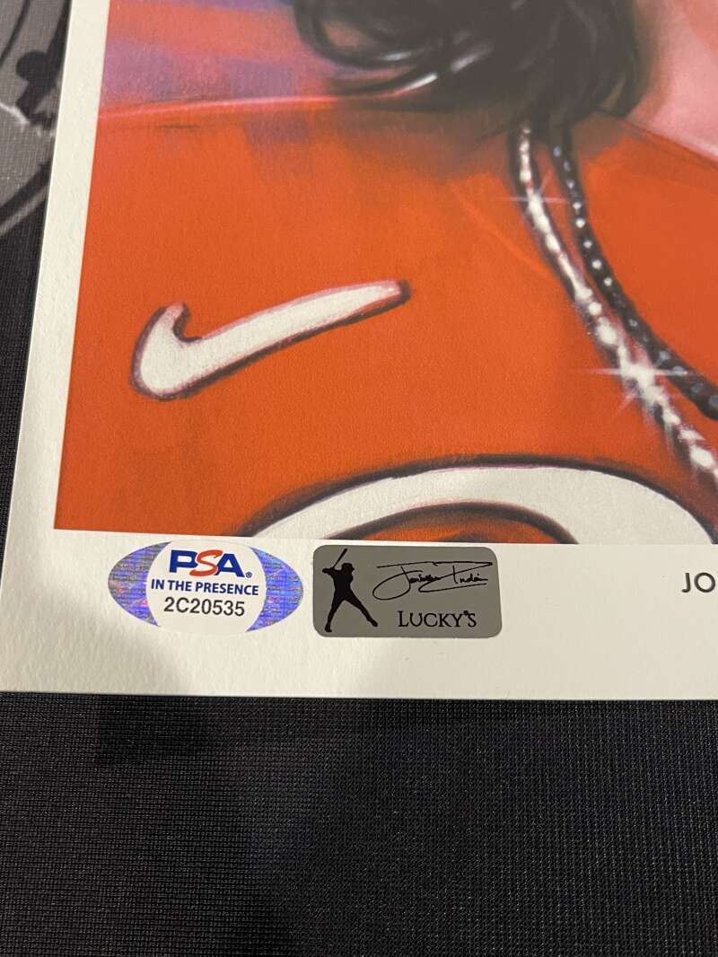 Jonathan India Signed Auto 10x14 Topps Living Art Print LE /100 PSA ITP COA ROY2