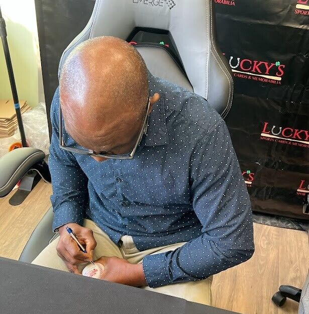 Mookie Wilson Signed 1986 World Series ROMLB Baseball w/ 2 Ins PSA COA NY Mets2