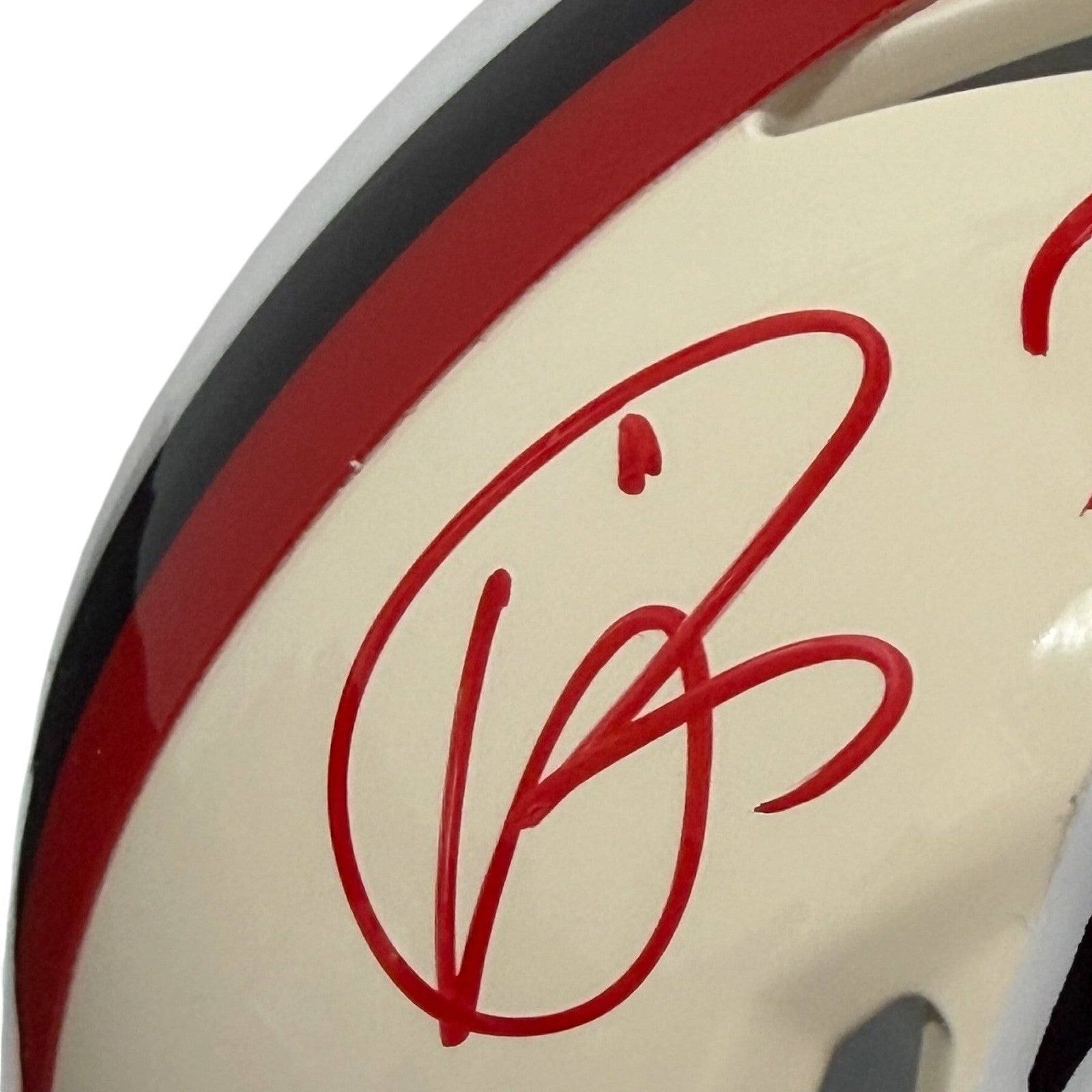 Andre Rison Signed Falcons Retro Mini Helmet w/ Bad Moon JSA Witness COA1
