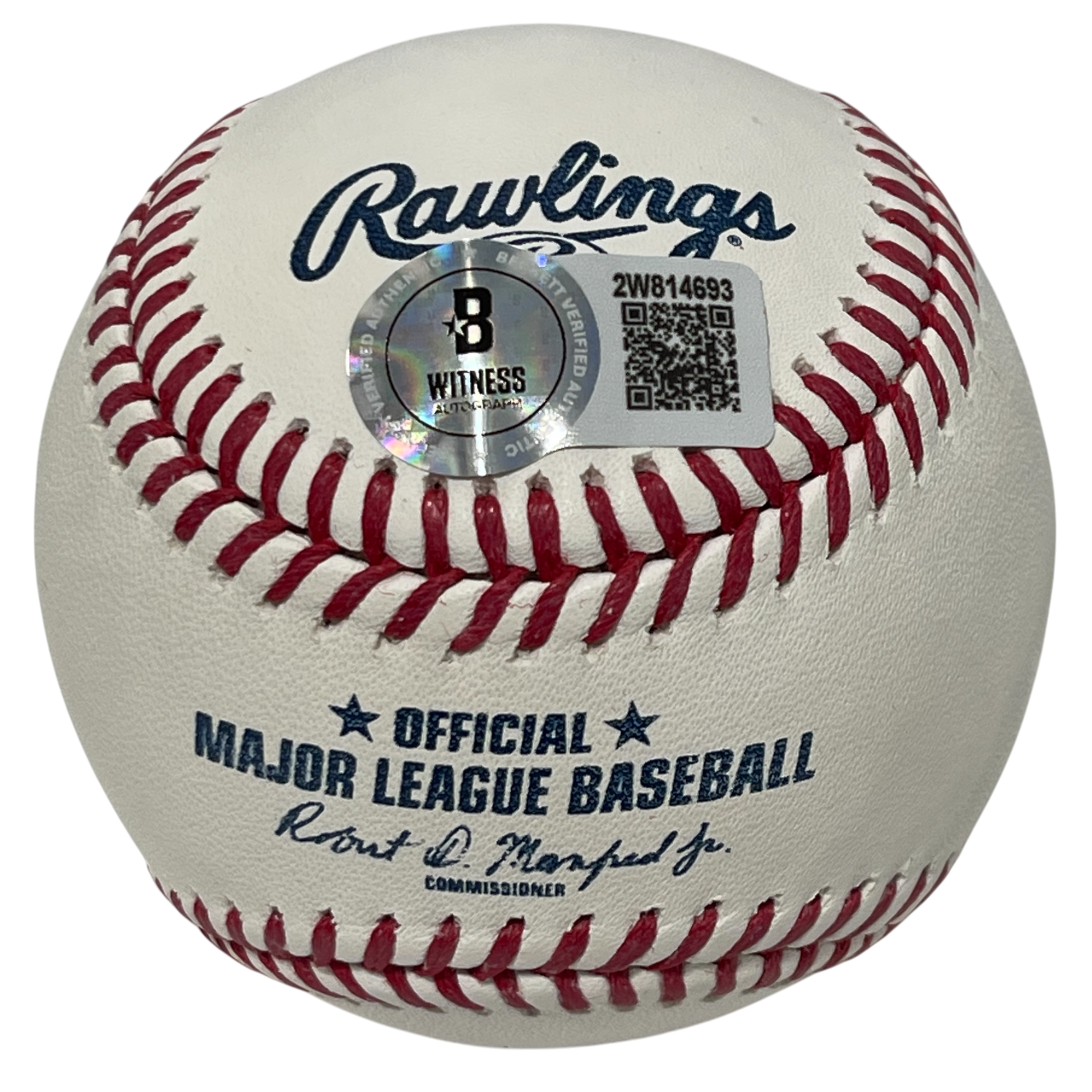 Jonathan Papelbon Signed ROMLB Baseball w/ 07 WSC Insc Beckett Witness BAS COA1