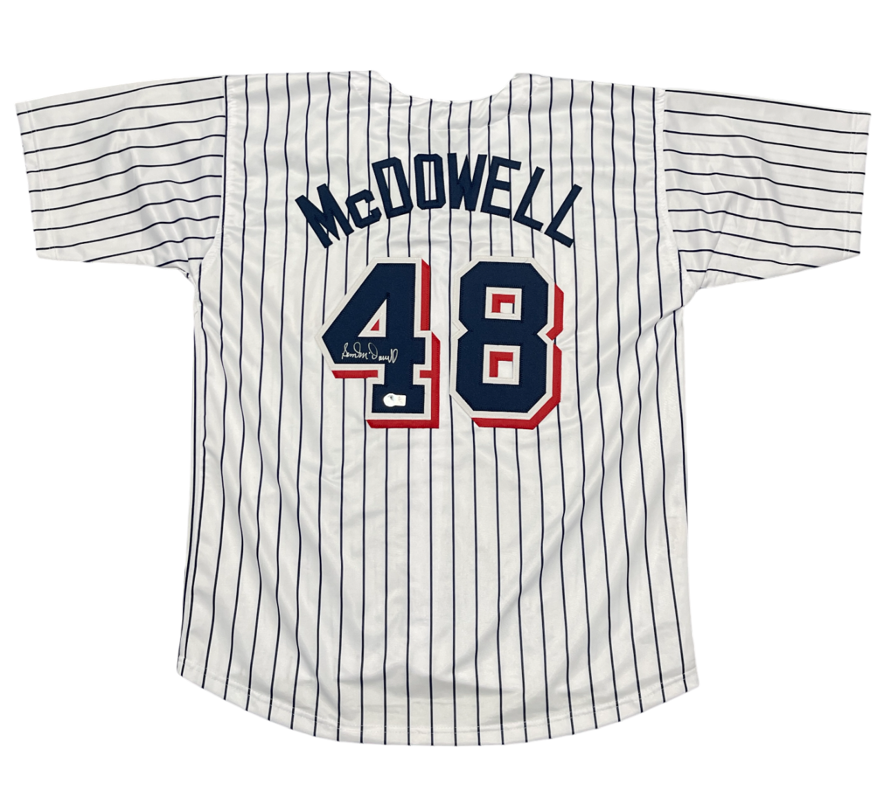 Sam McDowell Signed Cleveland Indians Custom Jersey Beckett Witness BAS COA0