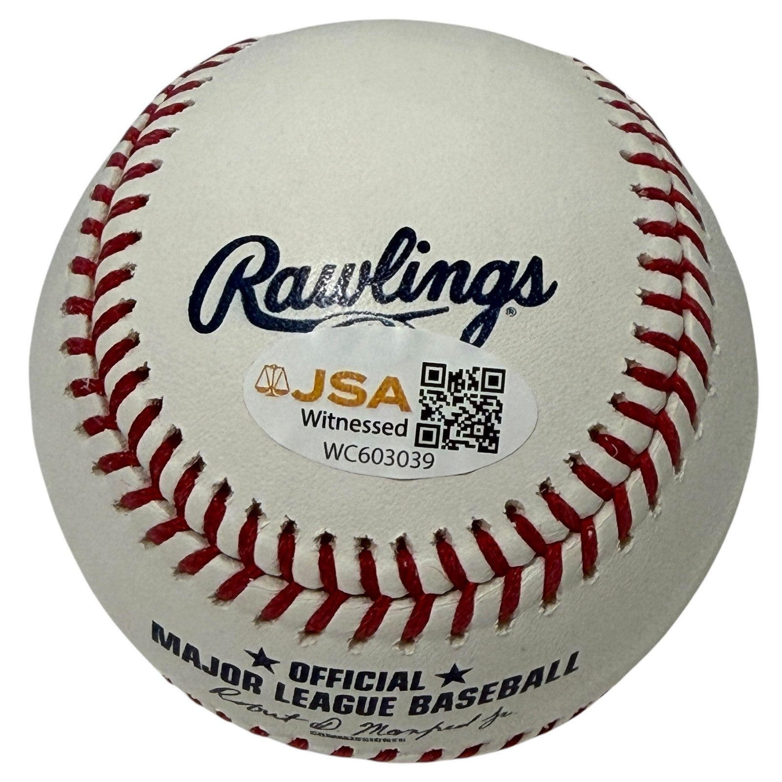 Rafael Santana Signed ROMLB Baseball w/ 86 WS Champs Insc JSA Witness COA1