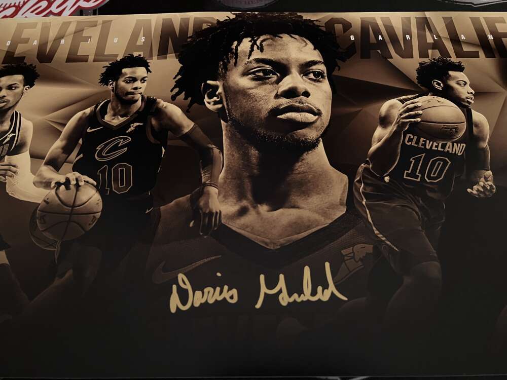 Darius Garland Signed 22x12 Photo To The Rack Gold /100 Upper Deck UDA COA1