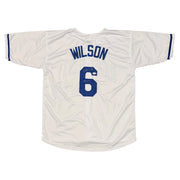 Willie Wilson Signed Kansas City Royals Custom Jersey w/ 85 WSC JSA Witness COA0