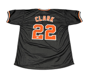 Jack Clark Signed SF Giants Custom Jersey w/ F**k the Dodgers Beckett W BAS COA0