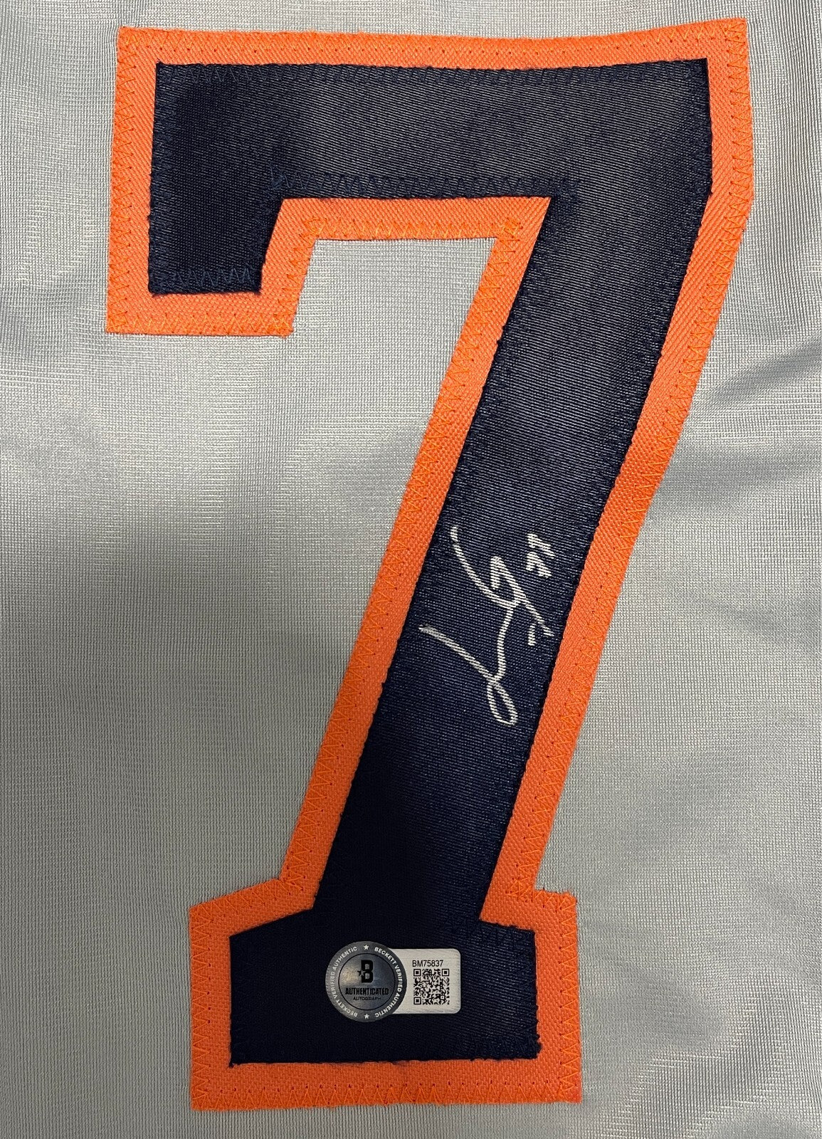 Luis Garcia Signed Houston Astros Custom Jersey Beckett Witness BAS COA1